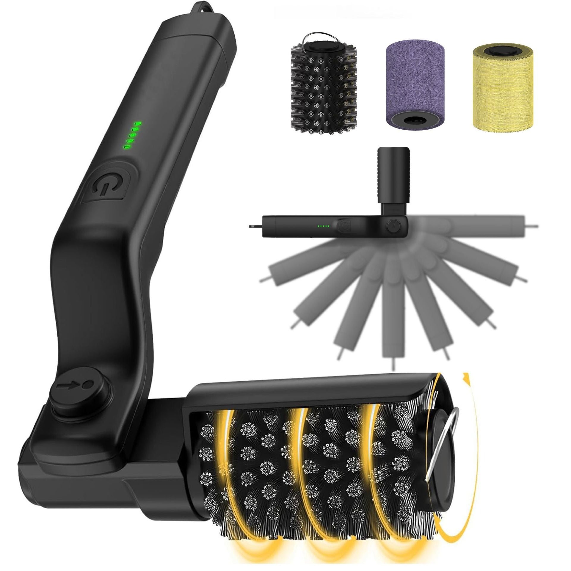 Electric Grill Brush Pro — power button and grip detail